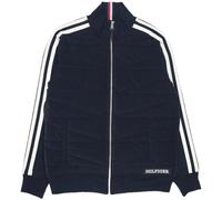 Herren Tennisjacke Tommy Hilfiger Monotype Mix Media - desert sky - Blau (XL)