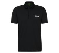 Herren Tennispoloshirt BOSS Paddytech Degradé-Jacquard - black - Schwarz (M)