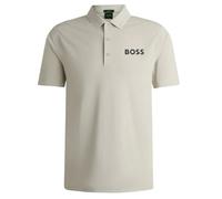 Herren Tennispoloshirt BOSS x Matteo Berrettini Slim-Fit With UV Protection - Beige (M)