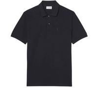 Herren Tennispoloshirt Lacoste Classic Fit Embroidery Detail Petit Piqué - black - Schwarz (M)