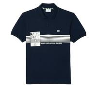 Herren Tennispoloshirt Lacoste French Made Original L.12.12 Print - Blau (L)