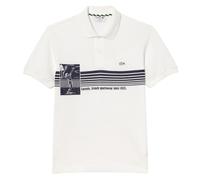 Herren Tennispoloshirt Lacoste French Made Original L.12.12 Print - white - Weiß (M)