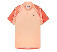 Herren Tennispoloshirt Lacoste Tennis x Novak Djokovic Tricolour - light orange/red/orange - Orange (M)