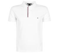 Herren Tennispoloshirt Tommy Hilfiger Essential RWB Detail Slim - white - Weiß (S)