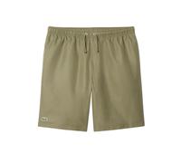 Herren Tennisshorts Lacoste Lightweight Diamond Taffeta Sport - khaki green - Grün (S)
