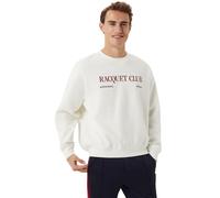 Herren Tennissweatshirt Björn Borg Ace Heavy Crew - Weiß (XXL)
