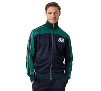 Herren Tennissweatshirt Björn Borg Ace Retro Track 56 - night sky/green - Blau (M)