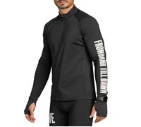 Herren Tennissweatshirt Björn Borg Stockholm Midlayer M - black beauty - Schwarz (S)