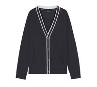 BOSS Green Cardigan Herren Comfort Fit V-Ausschnitt blau, M