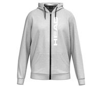 Herren Tennissweatshirt Head Club Original Hoodie FZ - Grau (XXXL)