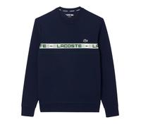 Herren Tennissweatshirt Lacoste Branded Stripe - blue marine - Blau (M)