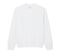 Herren Tennissweatshirt Lacoste Embroidered Fleece - white - Weiß (XL)