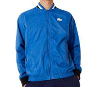 Herren Tennissweatshirt Lacoste Men’s SPORT Light Water-Resistant Teddy Jacket - blue/white/black - Blau (M/L)