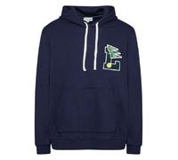 Herren Tennissweatshirt Lacoste Men's Live Hoodie - blue marine - Blau (S)