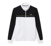 Herren Tennissweatshirt Lacoste Sport Zipped Colour-Block -black/white - Mehrfarbig (XL)