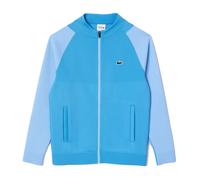 Herren Tennissweatshirt Lacoste Tennis x Novak Djokovic Jacquard - Blau (S)