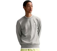 Herren Tennissweatshirt Nike Club Fleece Crew - dark grey heather/white - Grau (S)