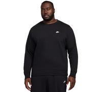 Herren Tennissweatshirt Nike Club Fleece Crew - Schwarz (S)