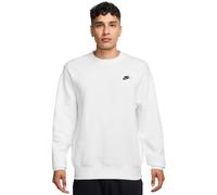 Herren Tennissweatshirt Nike Club Fleece Crew - Weiß (M)