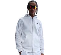 Herren Tennissweatshirt Nike Club Full-Zip Fleece - white/white/black - Weiß (XXL)