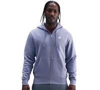 Herren Tennissweatshirt Nike Club Full-Zip Fleece - world indigo/world indigo/white - Lila (S)