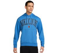 Herren Tennissweatshirt Nike Heritage Court Fleece - Blau (L)