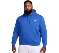 Herren Tennissweatshirt Nike Sportswear Club Fleece Pullover Hoodie - game royal/game royal/white - Blau (XL)