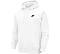 Herren Tennissweatshirt Nike Sportswear Club Hoodie PO BB - Weiß (M)
