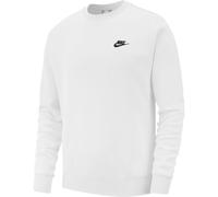 Herren Tennissweatshirt Nike Swoosh Club Crew - white/black - Weiß (L)