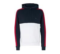 Herren Tennissweatshirt Tommy Hilfiger Global Stripe Standing Collar - Mehrfarbig (L)