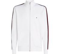 Herren Tennissweatshirt Tommy Hilfiger Global Stripe Standing Collar - Weiß (XXL)