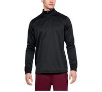 Herren Tennissweatshirt Under Armour Armour Fleece 1/2 Zip - black 2 - Schwarz (S)