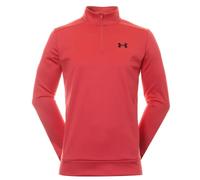 Herren Tennissweatshirt Under Armour Men's Armour Fleece 1/4 Zip - chakra - Rot (S)