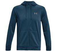 Herren Tennissweatshirt Under Armour Men's Armour Fleece Full-Zip - petrol blue/pewter - Blau (S)