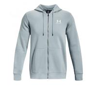Herren Tennissweatshirt Under Armour Men's UA Essential Fleece Full-Zip Hoodie - gray - Grau (S)