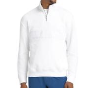 Herren Tennissweatshirt Wilson Parkside 1/2 Zip Pullover - bright white - Weiß (XL)