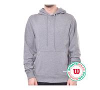 Herren Tennissweatshirt Wilson Triblend Hoodie - med heather grey - Grau (S)
