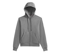 Herren Tennissweatshirt Wilson Unisex Team Zip - medium gray heather - Grau (S)