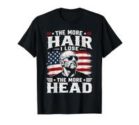 Herren The More Hair I Lose The More Head I Get Lustiges Glatzenzitat Preisgünstiges Grafik-T-Shirt