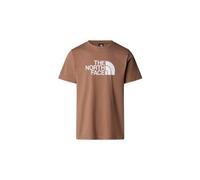 herren the north face easy kurzarm t shirt braun