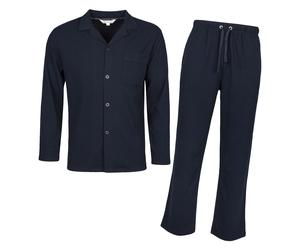 Herren Thermo-Pyjama-Set mit langärmligem Oberteil und Unterteil für kalte Nächte L
