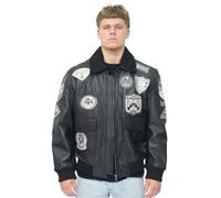 Herren Top Gun A2 Leder Bomberjacke-San Diego 5XL
