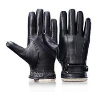 Herren Touchscreen Handschuhe aus echtem Leder - Grdnpro Winter Lederhandschuhe Herren Dünn Warm Autofahrer Handschuhe mit weichem Wollfutter Lässig Outdoor kaltes Wetter Fahren