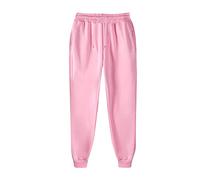 Herren-Trainingshose, solide Bündchen, gerippte Hose, Stretchhose, leichte Jogginghose, normale Passform, Sweathose, Outdoor, Laufen, Sport, elastische Taille, Kordelzug, athletische Lounge-Hose,