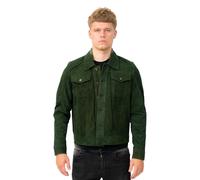 Herren-Truckerjacke aus Ziegenveloursleder-Taraz M