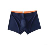 Herren Trunks Feuchtigkeitstransport Unterwäsche 5D Bulge Pouch Boxershorts Komfort L-3XL (Königsblau L)