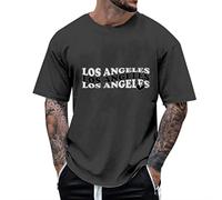 Herren-Tshirt Kurzarm Mode Graphic Lässige Laufshirt Casual Kurzarmshirt Sommer Tee Tops Regular Fit, wojonifuiliy01 Männer Rundhals Tshirt (Dark Gray, XL)