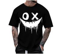 Herren Tshirt Oversized Sommer Kurzarm Rundhals T Shirt Mode Einfarbig Loose Fit Baggy Baumwolle Atmungsaktiv Sport Basic Long Tee Shirt Männer Sommer Modische Tops Übergroßes Oberteile
