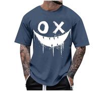 Herren Tshirt Oversized Sommer Kurzarm Rundhals T Shirt Mode Einfarbig Loose Fit Baggy Baumwolle Atmungsaktiv Sport Basic Long Tee Shirt Männer Sommer Modische Tops Übergroßes Oberteile