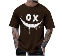 Herren Tshirt Oversized Sommer Kurzarm Rundhals T Shirt Mode Einfarbig Loose Fit Baggy Baumwolle Atmungsaktiv Sport Basic Long Tee Shirt Männer Sommer Modische Tops Übergroßes Oberteile